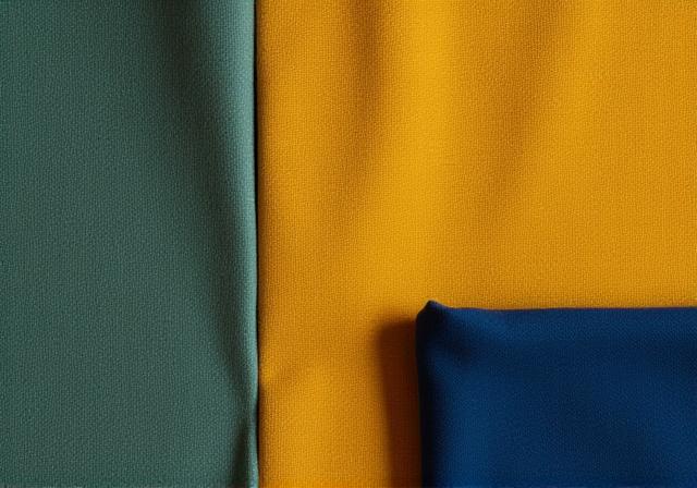 Kleurenpalet met stoffen